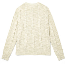 Load image into Gallery viewer, &quot;Blair&quot; Women Cotton Linen Blend Cable Crewneck Sweater
