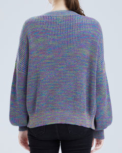 "Daria" Women Cotton Space-dyed Knitted Cardigan